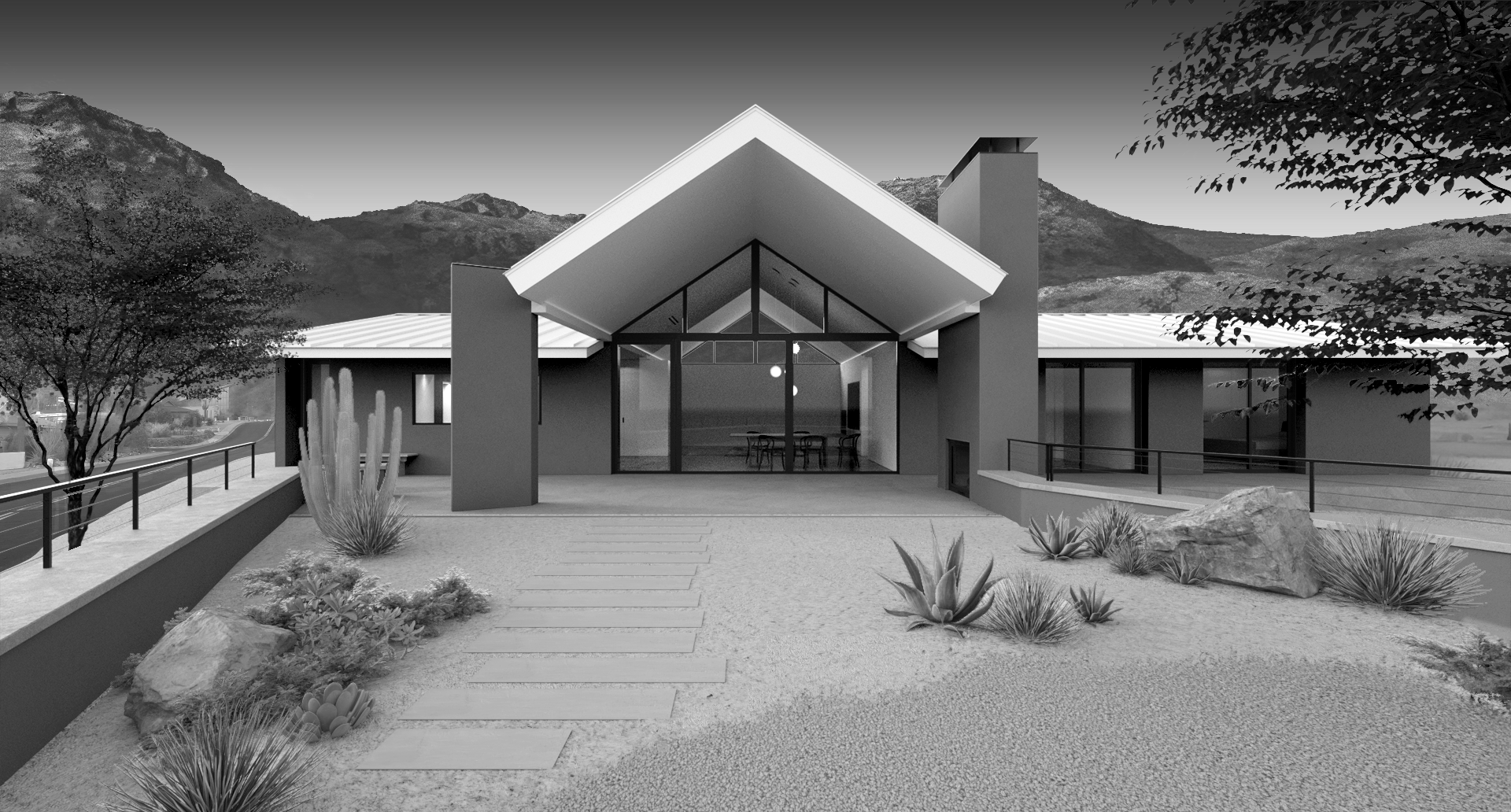 688_REAR YARD_BW